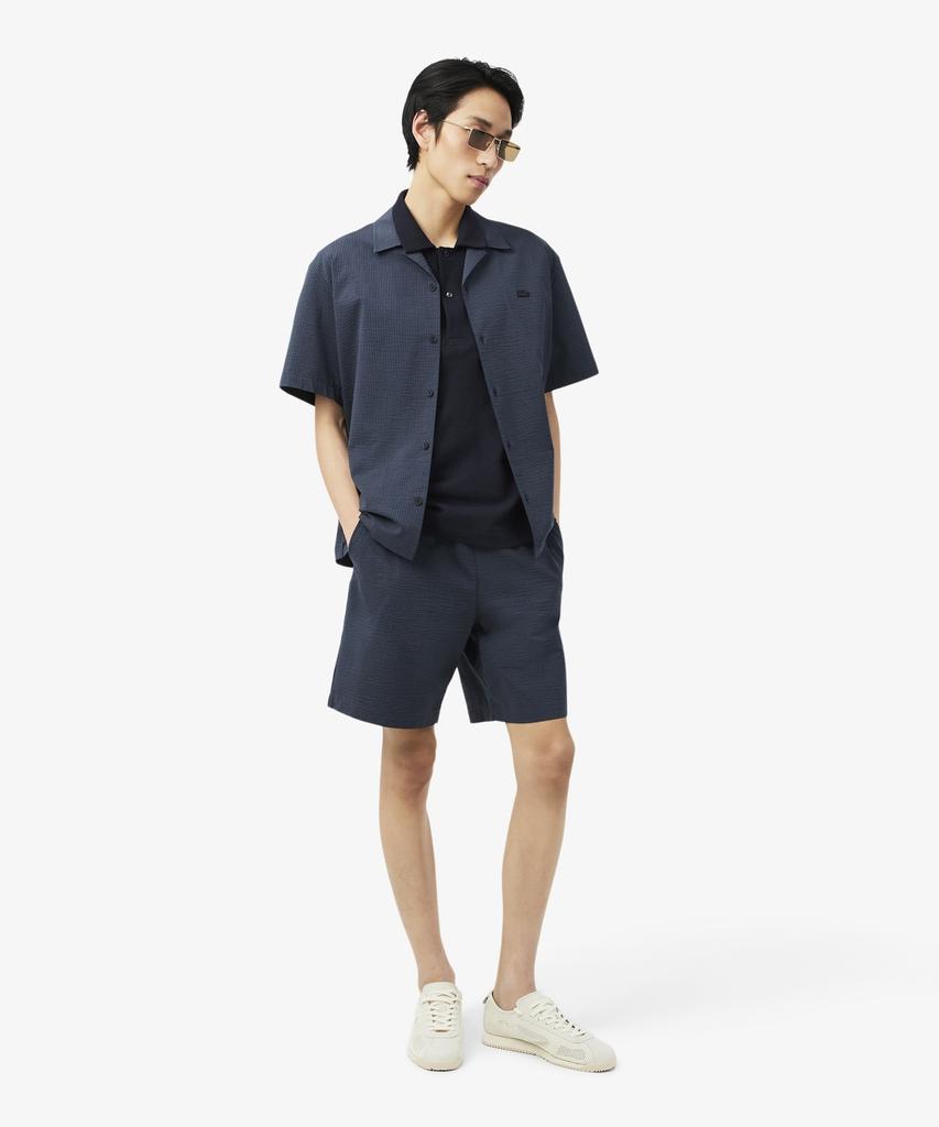 LACOSTE Men'S Crepe Short Sleeve Polo Shirt Dh1969-56G 350