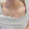 Hermès 25th Anniversary Qixi Limited Edition Two-Tone H Pendant Silver Chain Necklace