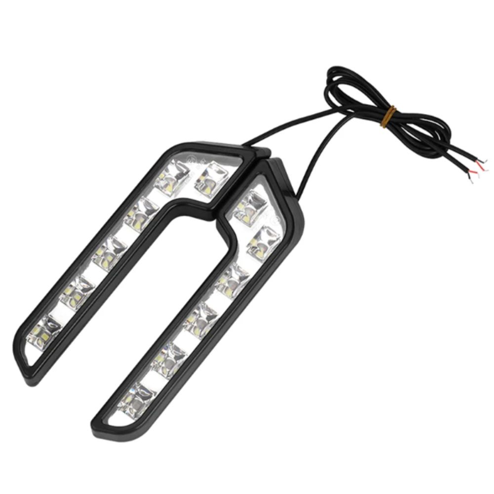 6 LED L Shaped Driving Lamp Waterproof Car LED Lamp Lights Fog Light  Fog Conditions