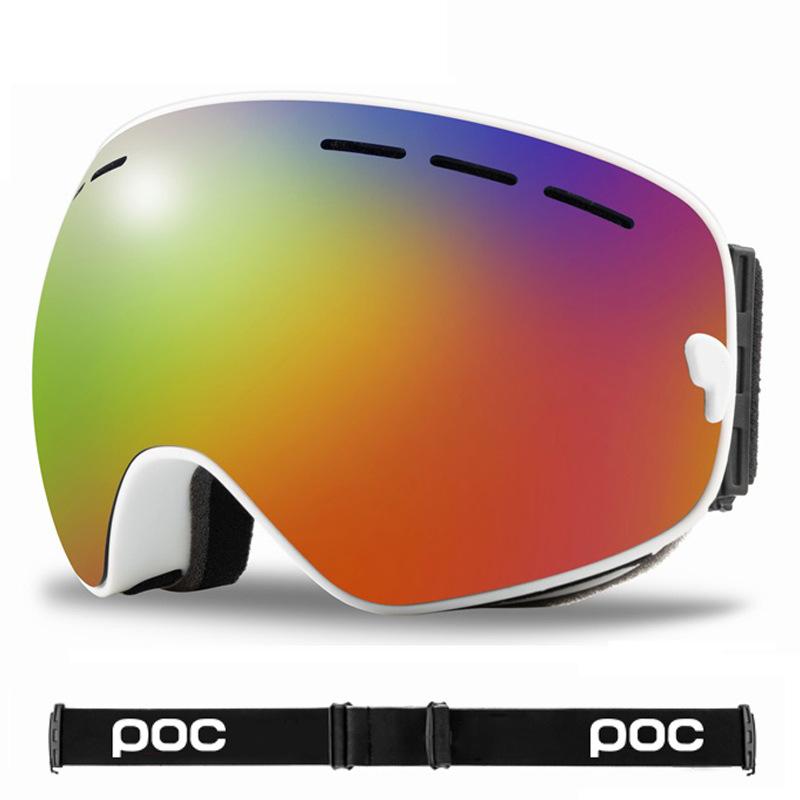 POC Double Layer Anti-Fog Ski Goggles with Comma Coating, Ski Glasses, Mountaineering Goggles with Double Layer Anti-Fog Film SP1