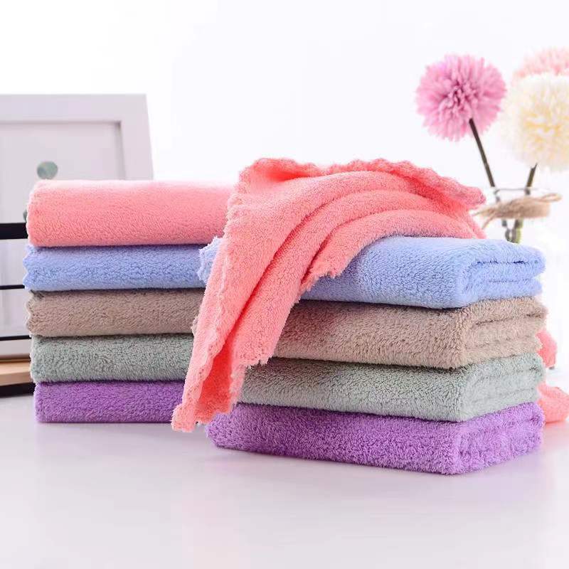 

Однотонное полотенце, бытовой носовой платок, маленькое квадратное полотенце, домашнее мягкое впитывающее полотенце для ванной комнаты, принадлежности для ванной комнаты Random colour 10pcs