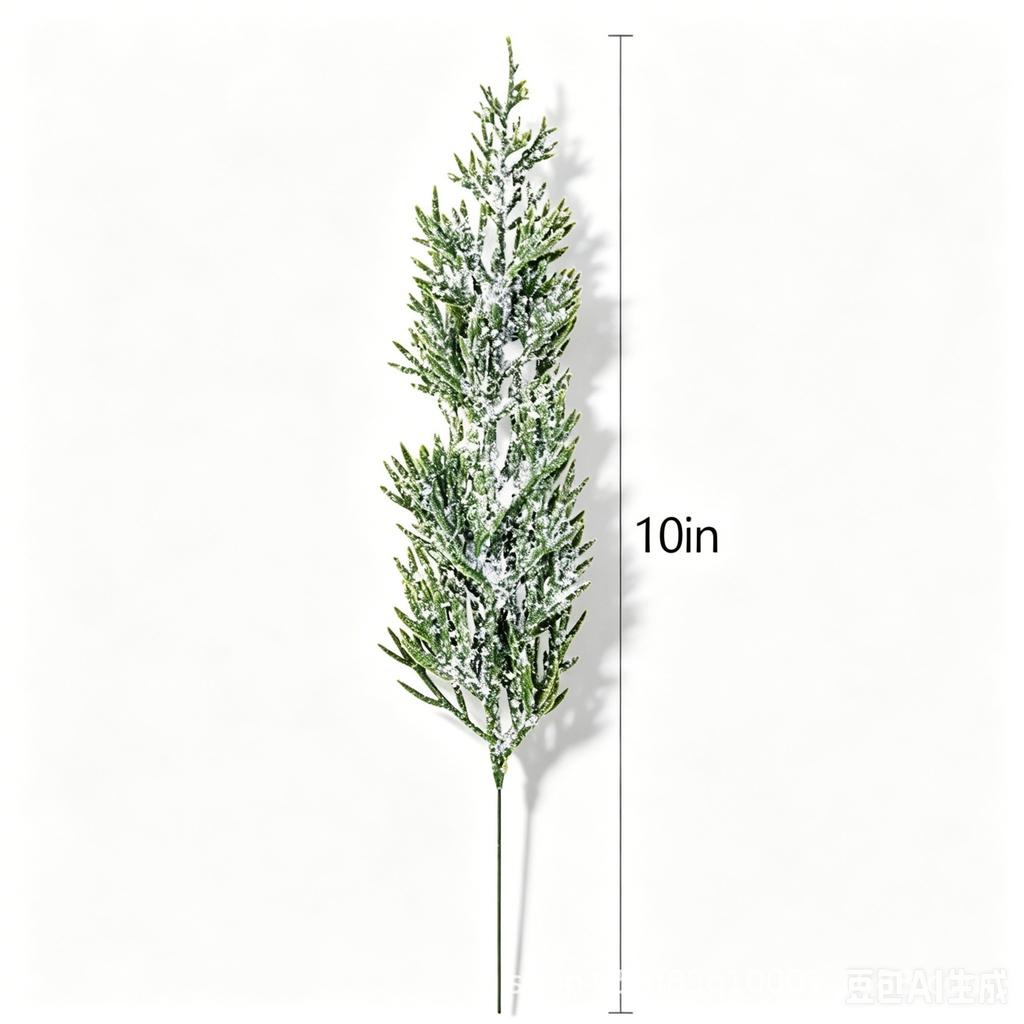 10 Pcs Artificial Christmas Branches, Snowflake Tower Floral Arrangement for Holiday Decor