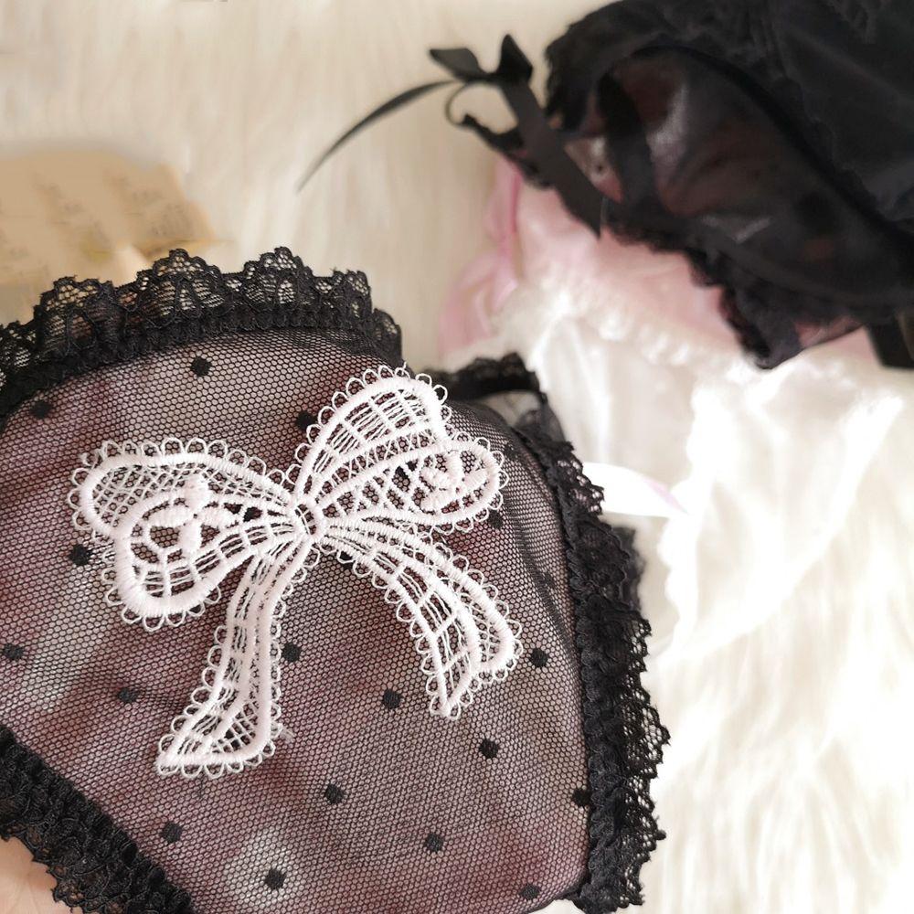 Underwear Lingerie Lace Cotton crotch Bandage Panties Women Thong Bow Underpants Sexy Briefs