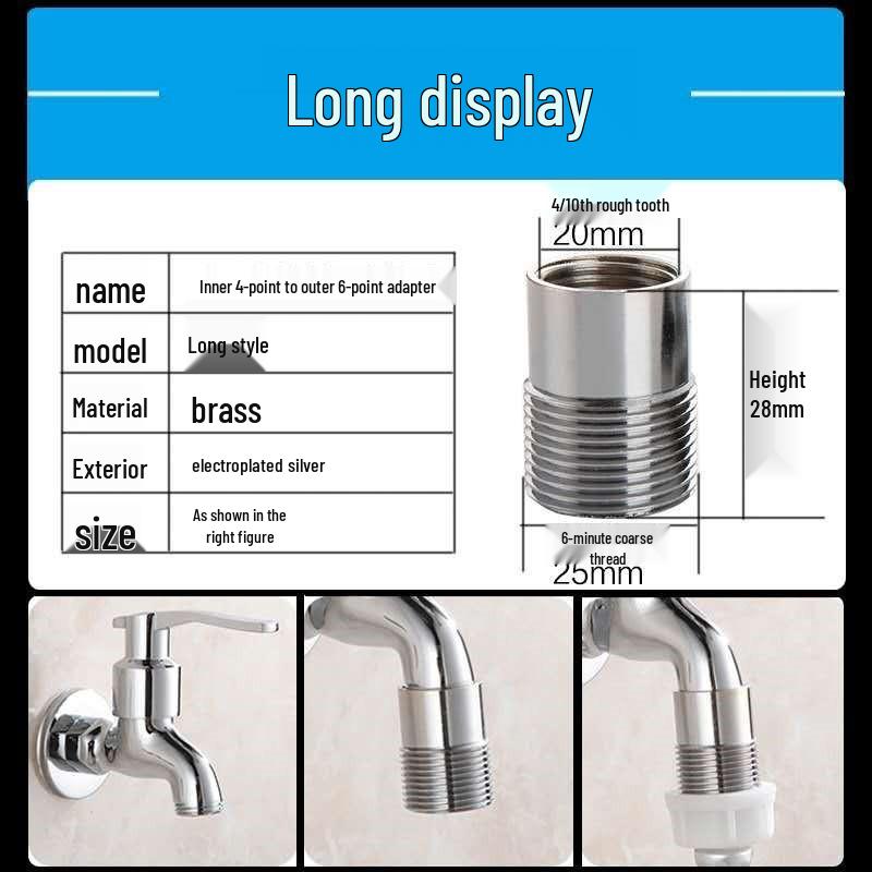 Universal Stainless Steel Kitchen Faucet Spout, Single Handle, Cold/Hot Swivel, Large Bend for Sink Repair