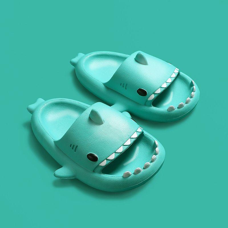 Cute Toddler Cartoon Sharks Non-slip Slippers For Boys And Girls Soft Breathable Eva Sandals
