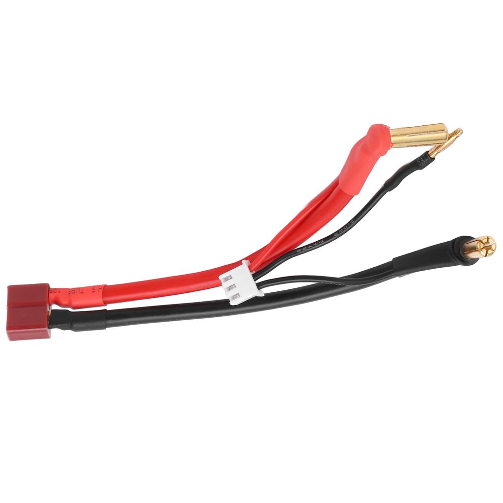 RC Car T Plug Female To 90 Degrees  4MM Banana Plug Male Cable with 2mm Head RC Connecting Line for 2S 7.4V