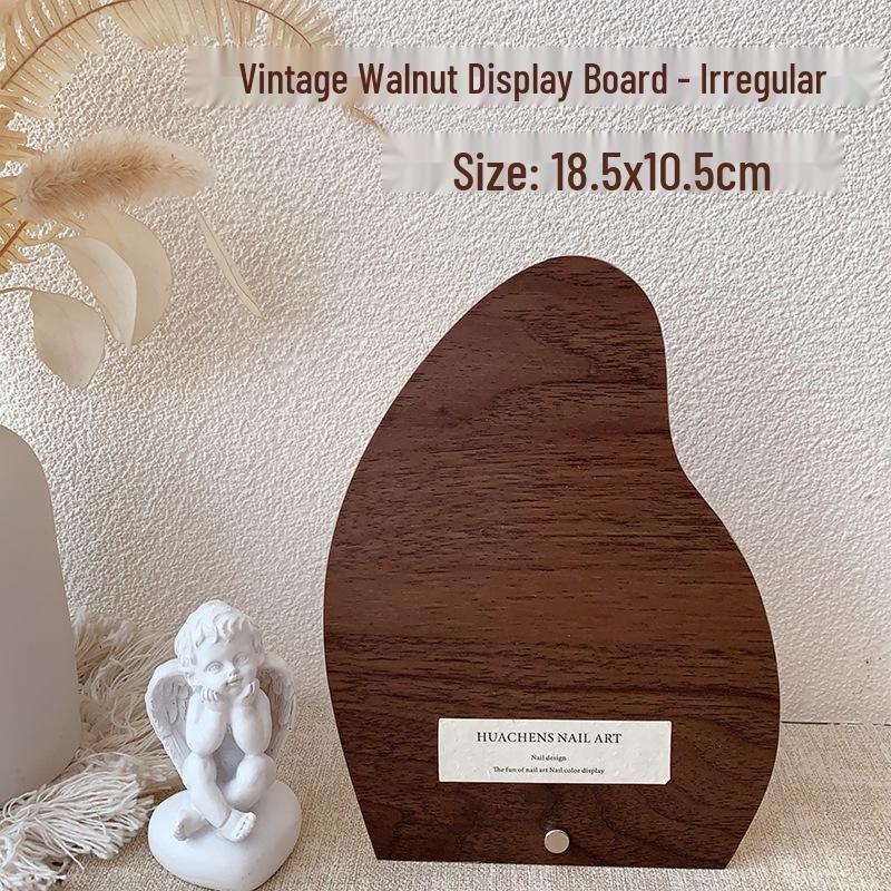 

Дисплей для нейл-арта из ореха в стиле середины века для салонов