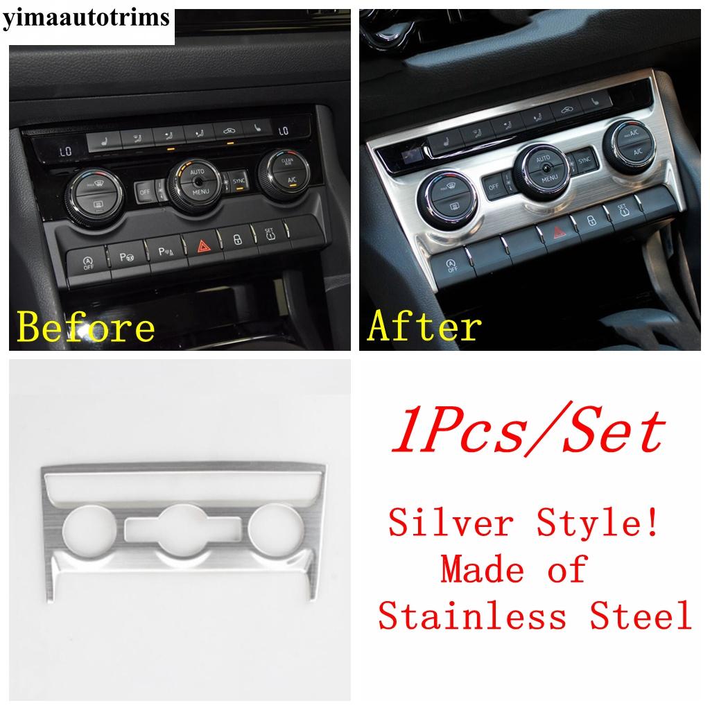 Stainless Steel Accessories For Skoda Kodiaq 2017 -  Door Speaker Dashboard AC Air Window Lift Button Decor Panel Cover Trim