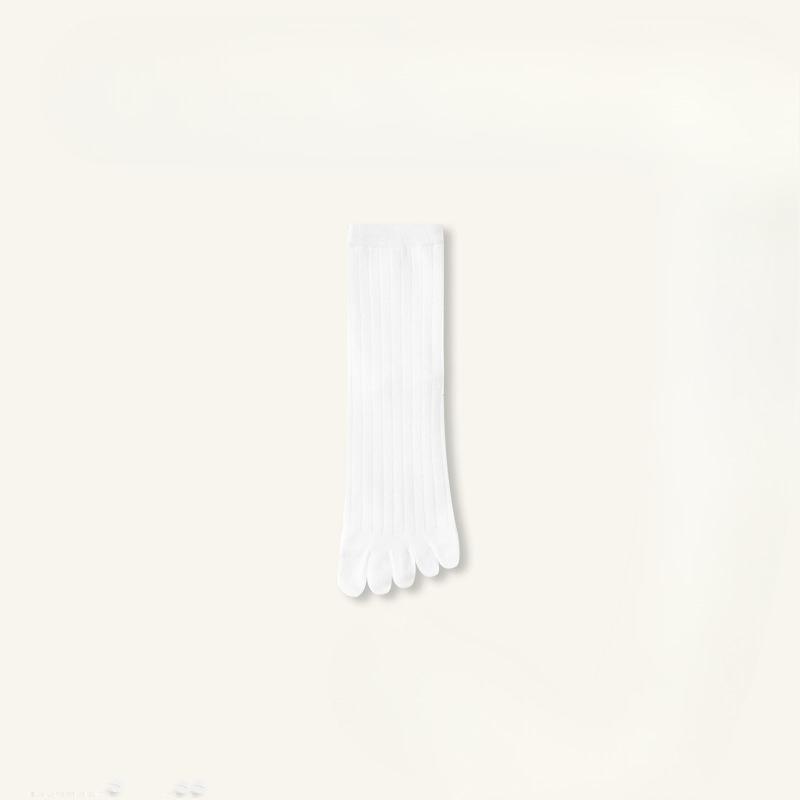 

Женские дезодорирующие влагопоглощающие носки с пятью пальцами до колена для весны и осени 1 pair белый