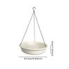 Hanging Bird Bath with Chain, Watering Supply Decor, Multipurpose Plate Feeder, Water Bowl for