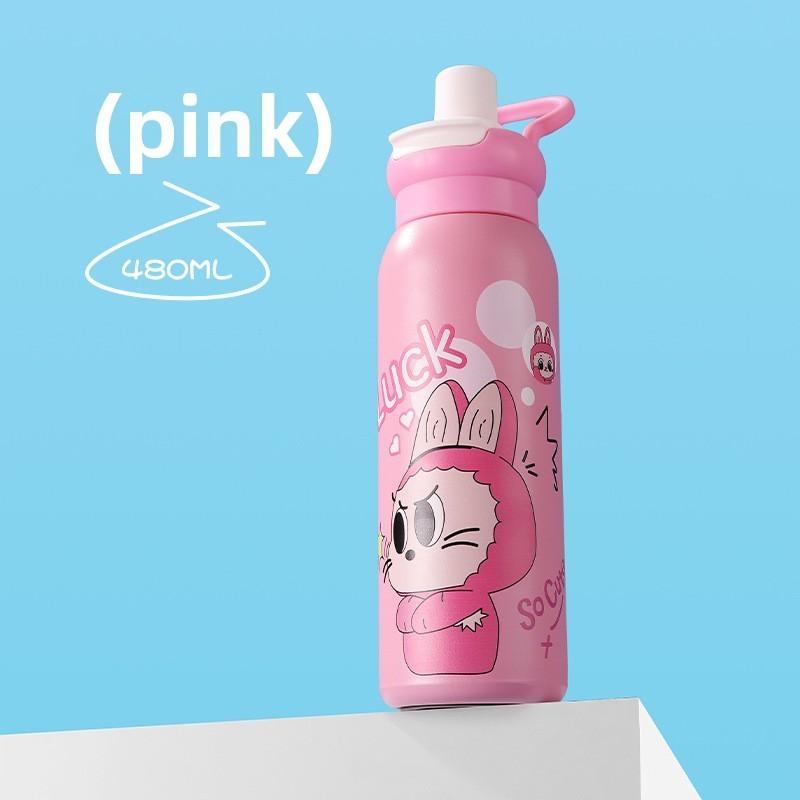 

Детская термокружка с соломинкой и петлей для переноски, для активного отдыха, подарки и StyleA