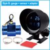 Auto Car Water Temp Gauge/Voltmeter For Cars 28 / 34MM Adapter 10MM Car Temperature Sensor NPT 1/8 Meter -10~110 Celsius 12V