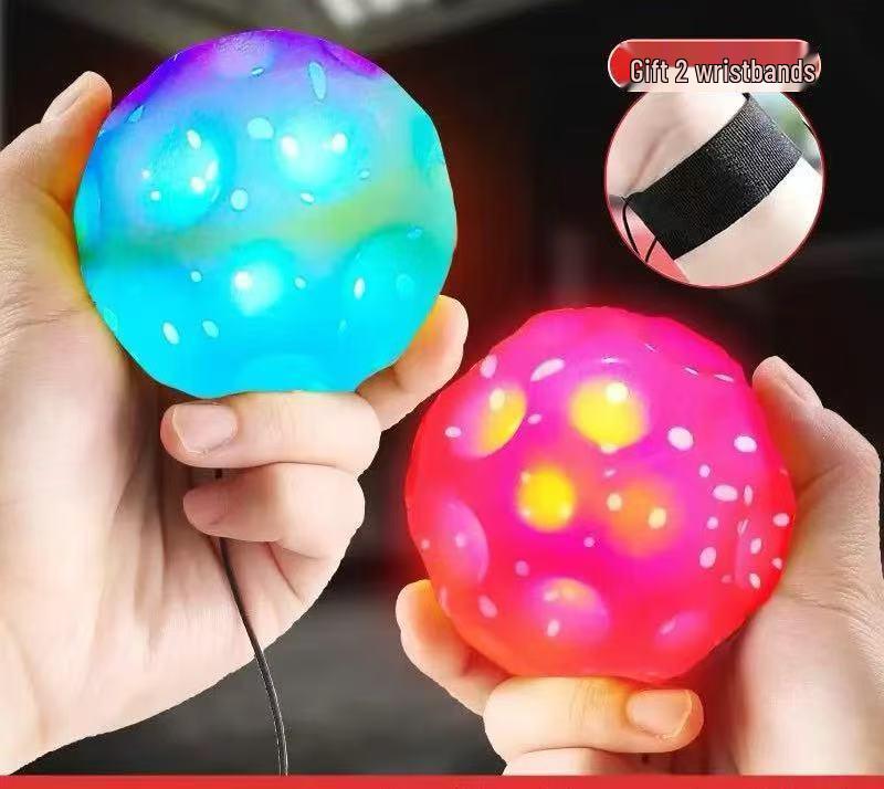 Moonstone Elastic Wrist Ball - Children’s Decompression Return Ball for Outdoor Play