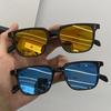 Trendy Square Driver Sunglasses Men Vintage Shades Male Sun Eyeglasses Brand Design Mirror Vintage Retro UV400 Outdoor Use Shades Gafas De Sol