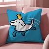 Meme Cute Puppy Memes Cushion Cover MultiScene Pillow Cover for Home  Car  Reversible Soft  Durable for Daily Use