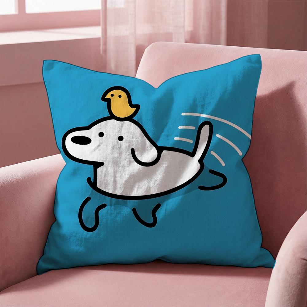 Meme Cute Puppy Memes Cushion Cover MultiScene Pillow Cover for Home  Car  Reversible Soft  Durable for Daily Use