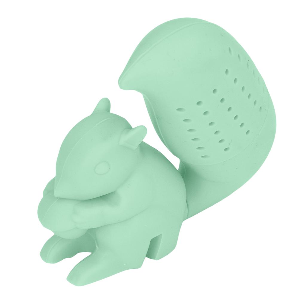 Food Grade Silicone Squirrel Shape Tea Strainer Cute Squirrel Shaped Tea Infuser Filter