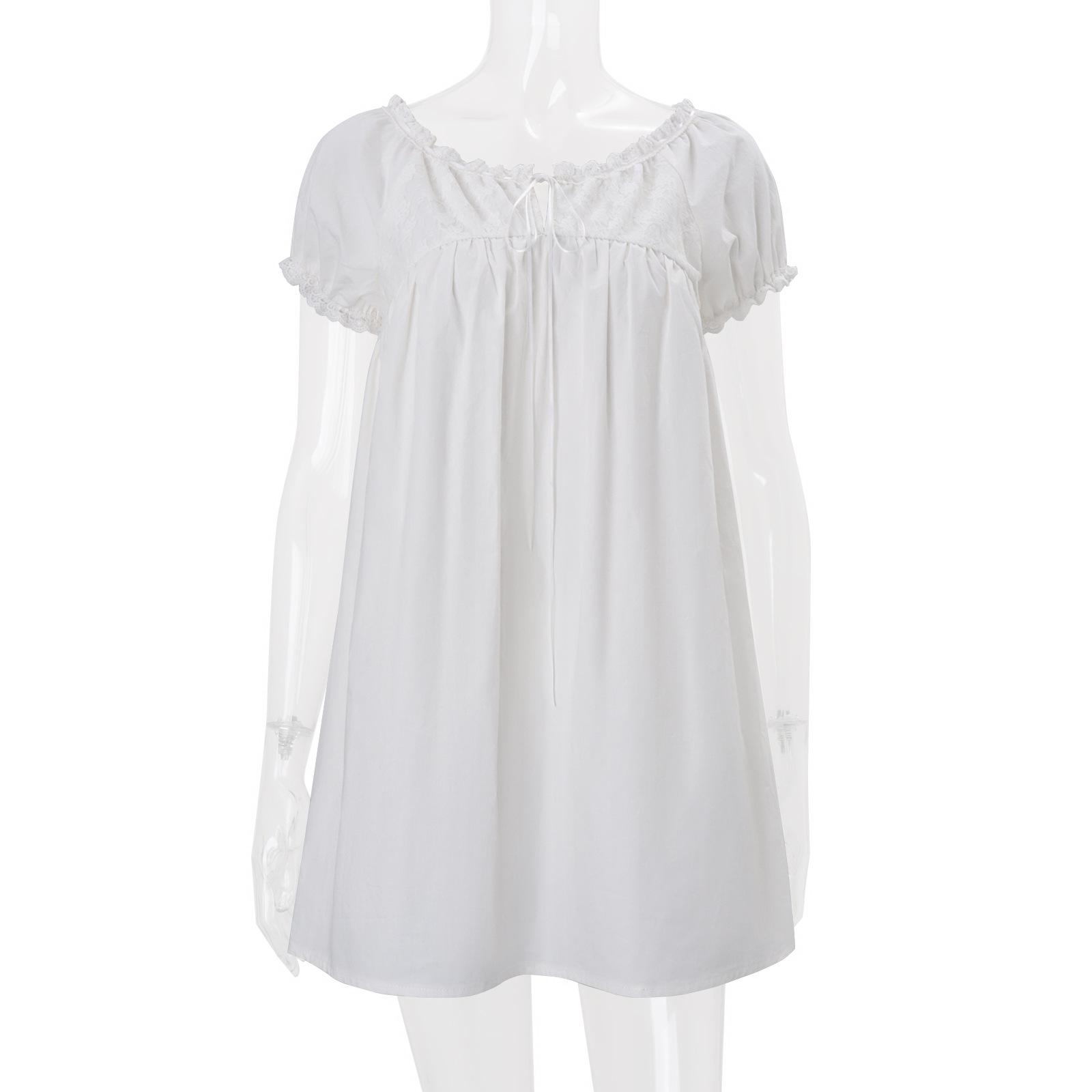 

Women s Spring 2026 Mori Girl Puff Sleeve Dress Set - New INS Style, Loose & Slimming Medium
