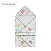 October Crystal Autumn/Winter Pure Cotton Baby Swaddle Blanket - Thick Corn Cotton Wrap for Newborns