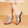 Fashion New Fashion Summer Sandals Women's Diamond Sandals High Heel Slippers Non Slip Banquet Shoes Breath Diamond Beach Shoes