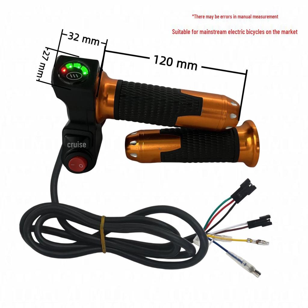 Four-Light Switch with 23V Display Electric Bike Throttle Grip