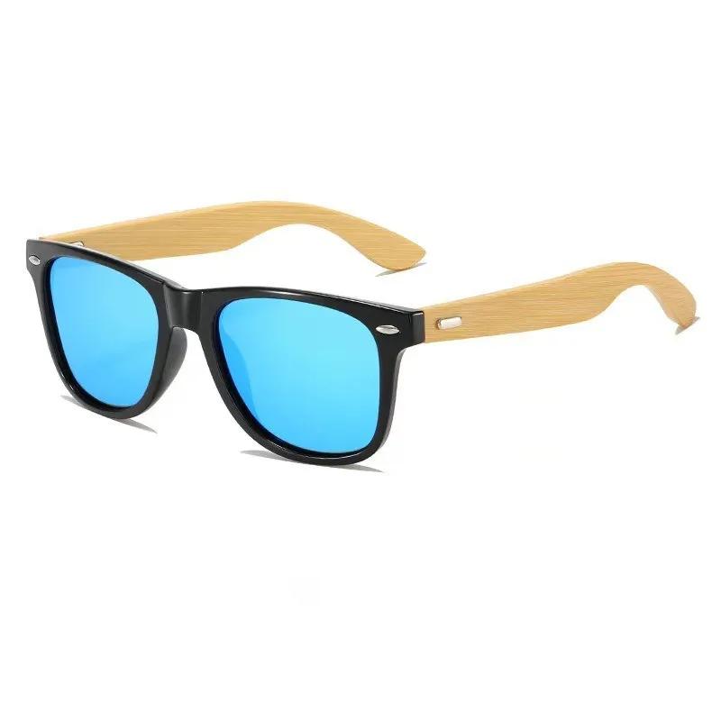 Polarized Bamboo Sunglasses Men Wooden Sunglasses Women Brand Designer Mirror Original Wood Sun Glasses retro masculino