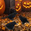 3 Pieces Halloween Crows Birds and Ravens Decor Animal Model Handmade Simulation
