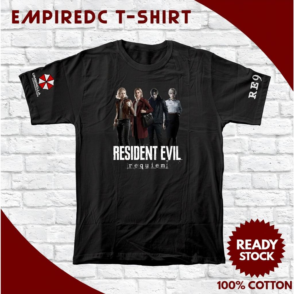 Resident Evil 9 Requiem Leon Kennedy Grace Ashcroft Graphic 100Cotton Unisex Shirt 2026 New Fashion Y2k Short Sleeve Tshirt