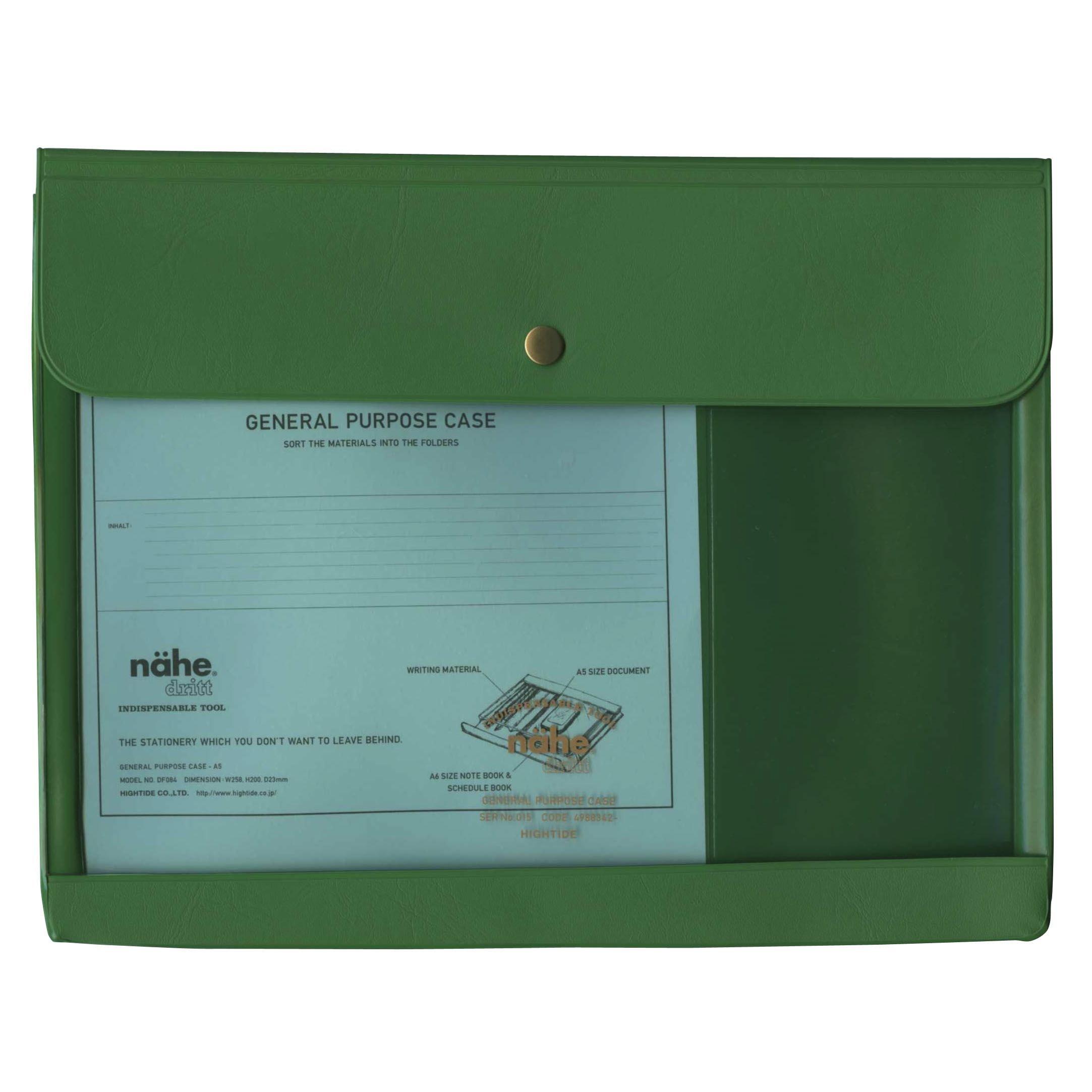 HIGHTIDE General Purpose Case A5 Green Nahe DF084-GN