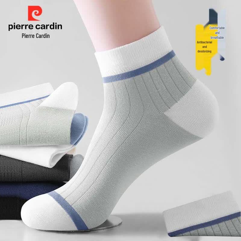 Pierre Cardin Men s Summer Anti-Odor Mid-Calf Socks One Size