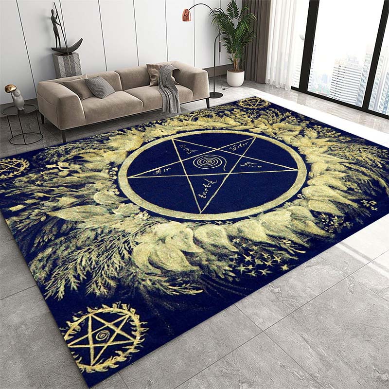 3D children's rug, skull, abstract skull moon rug, baby room rug, boy's room rug