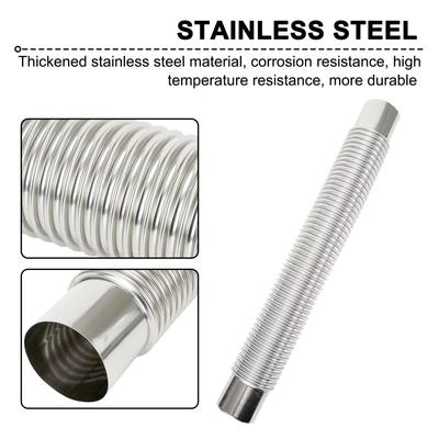 Dutos de ventilação ajustáveis resistentes a altas temperaturas, tubos de fornos de combustão, tubos de escape, para acampamento ao ar livre, pátio