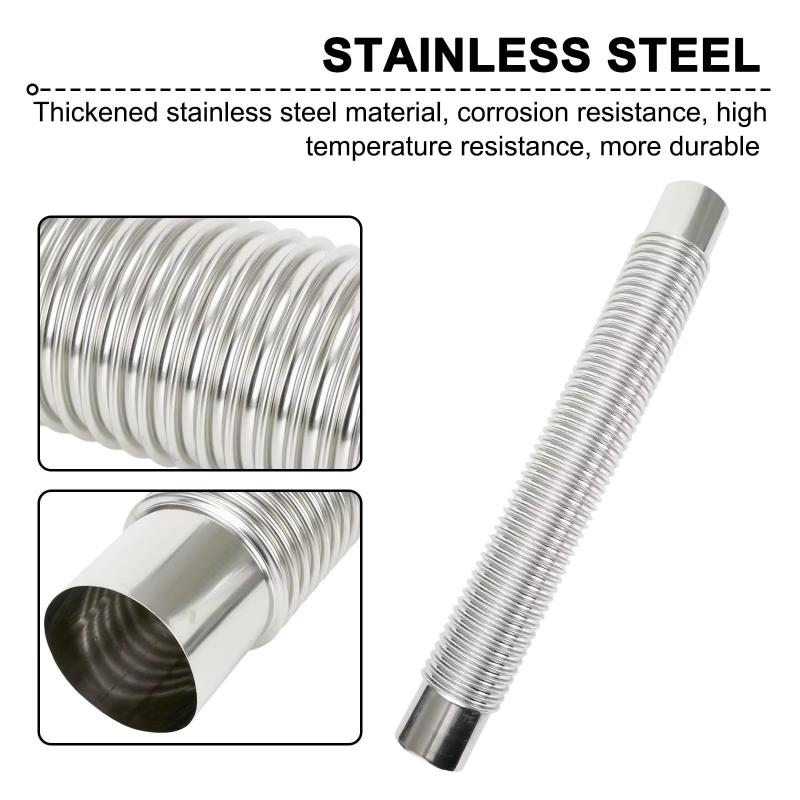 Adjustable High Temperature Resistant Ventilation Ducts, Combustion Furnace Pipes, Exhaust Pipes, for Outdoor Camping, Courtyard