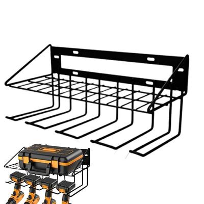 Tool Organizer Wall Mount Tool Shelf Metal Wall Mount Hanger Storage Rack for Garage Home Shed Organization for Drills