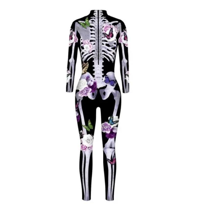 Sexy Women Robot Punk Jumpsuit Catsuit Cosplay Costumes Zentai Halloween Party Performance Bodysuit Dress Up
