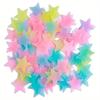 Glow-in-the-Dark Fluorescent Star Stickers for Walls Ceilings 100/200/300pcs Twinkling Night Sky Effect for Bedroom Decorations