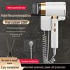 High-Speed Hair Dryer with No-Drill Mount, Adjustable Power, Hot/Cold Settings for Home & Hotel Use