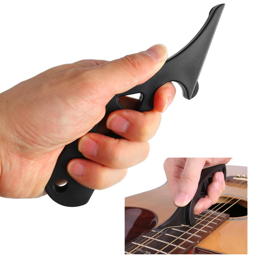 Electric Guitar String Stretcher Long Life Robust Guitar String Stretching Device Black Easy Use Lightweight for Maintenance