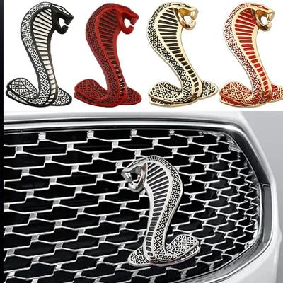 Pegatina Cobra 3D General para Automóviles Modificación de Coche Personalizada Metal Cola Logo Cubrir Rayones Accesorios