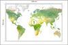 Photomural World Map Smooth Vinyl 104x70.5