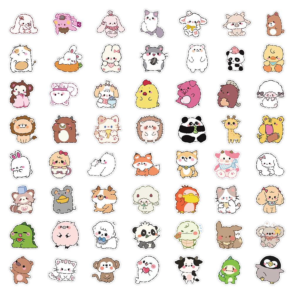 Cute Hamster Cartoon Animal Stickers: 420 Educational, Self-Adhesive Reward Stickers for Kids & Kindergarten