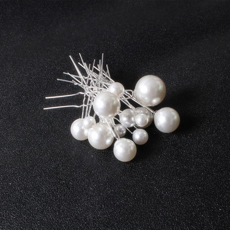 Pearl Decor U-Shaped Hair Pins Alloy Vintage Hair Sticks Chinese Hair Pin Hairstyle Chignon for Girls Alloy Hairpin
