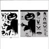 Self-Adhesive Wallpaper Giant Ghost Window Sticker Glass Sticker Party Decor Halloween Decor