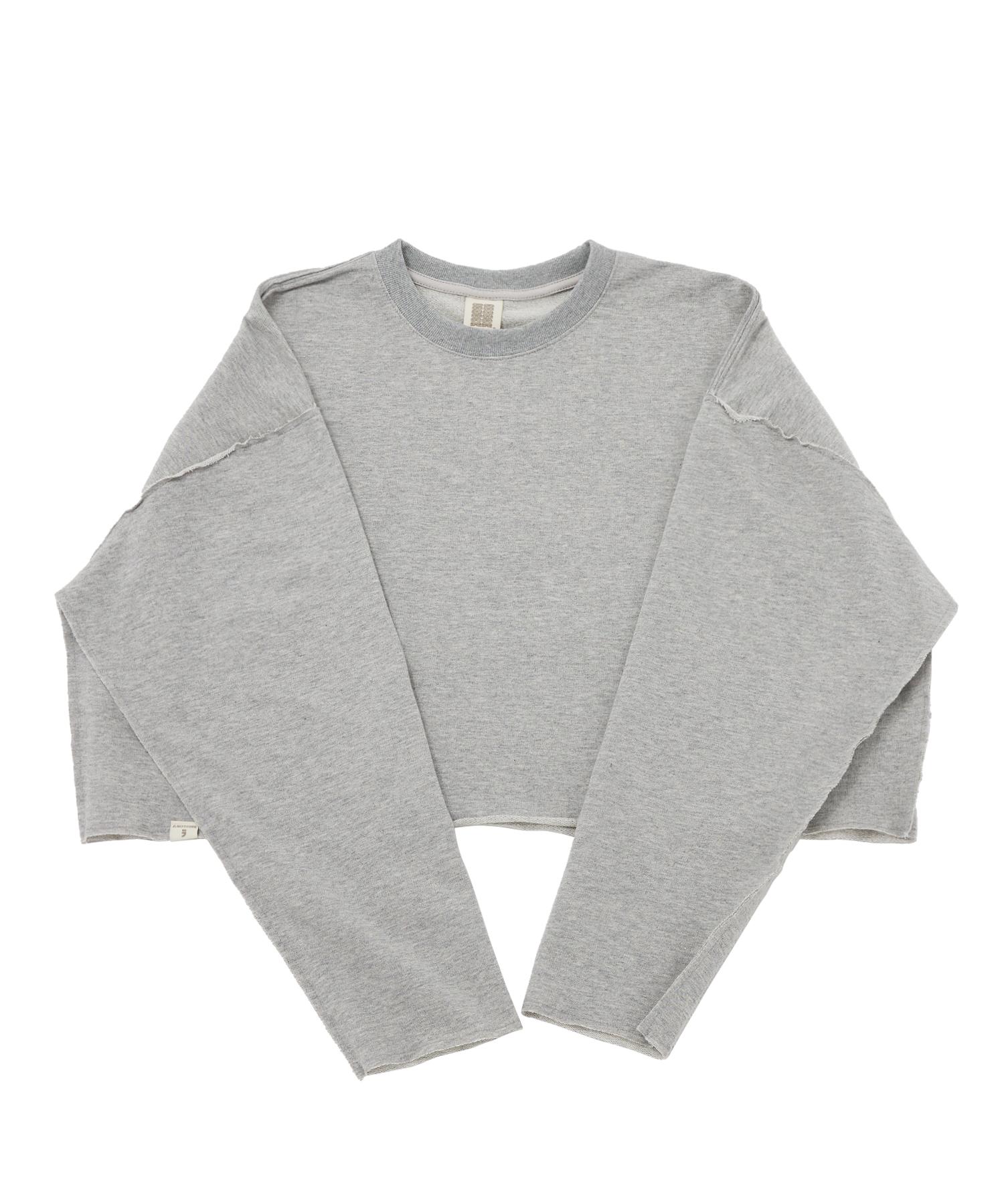 A Nothing Vintage P. Dyeing Cut-Out Crop-Tee (Gray) L