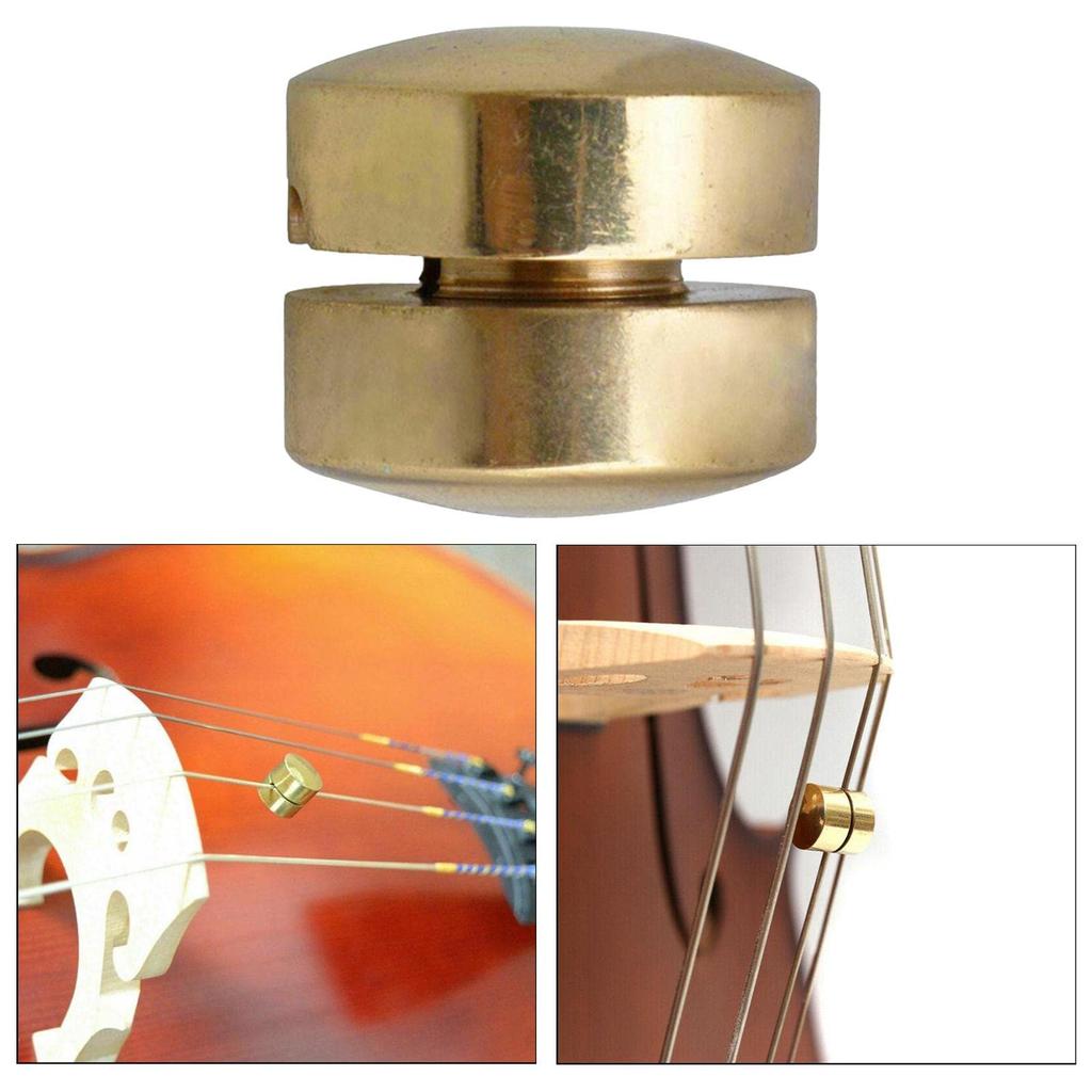 Tachiuwa Wolf Tone Eliminator, Brass Button-Shaped Violin Mute Suppressor Replacement for Cello/Violin