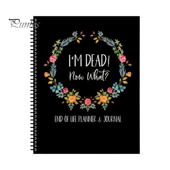 End of Life-Planer-Notizbuch, A4-Größe, 73 Blatt, dickes Papier, kompaktes, leichtes, spiralgebundenes Death-Binder-Kit