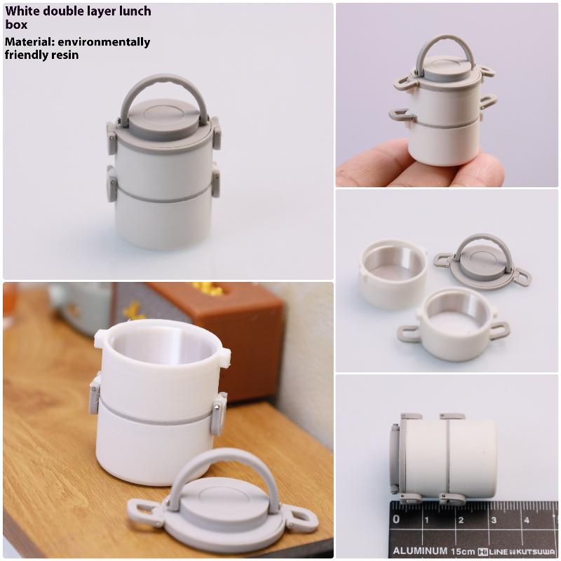 1Pcs Doll Scene Ornament Accessories Miniature Dollhouse Air Fryer Simulation Warm Water Bottle Rice Bucket Juicer Appliance
