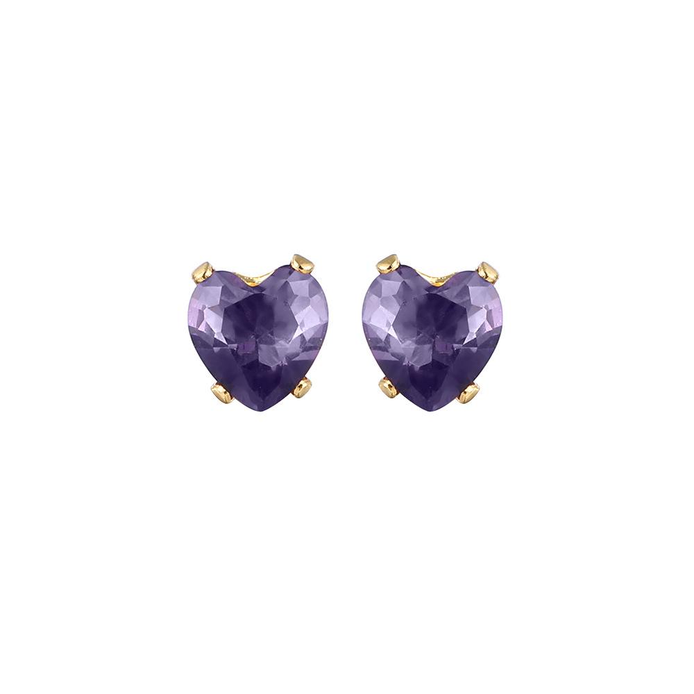 Simple Color Love Zircon Dopamine Stud Earrings, Light Luxury Design Sense Spiral Fashion Earrings Women