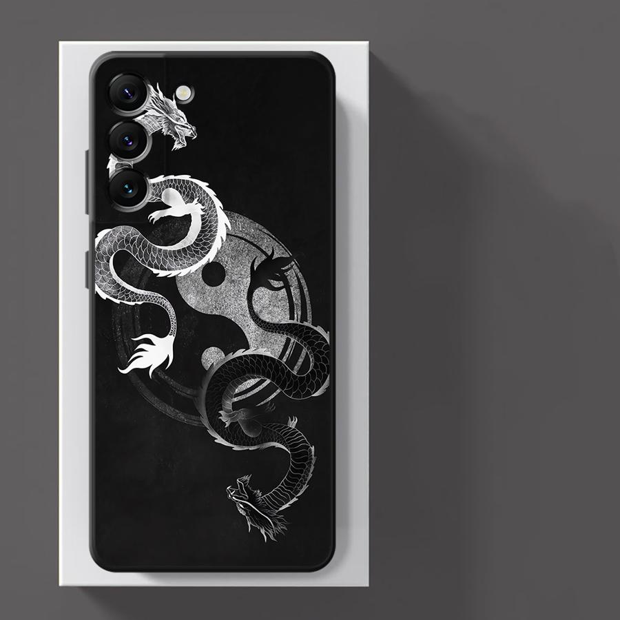 Funda Phone Cover Case for Xiaomi Redmi Note 10S 9S 7 8 11 9 12 Pro 13 Pro Plus 10 14 11s 12s Taiji Dragon