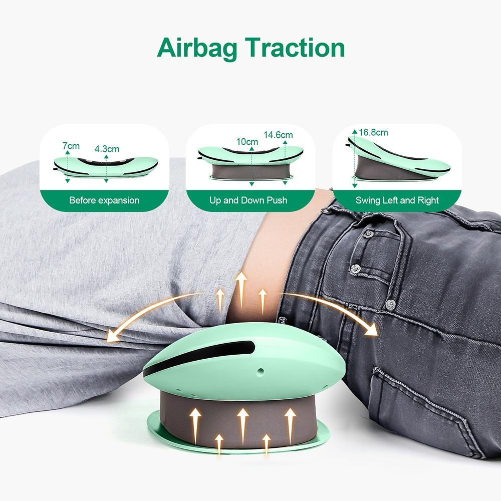 Electric Lumbar Traction Massager Adjustable Vibration Waist Massager Waist Spine Support Back Massage Machine Waist masajeador